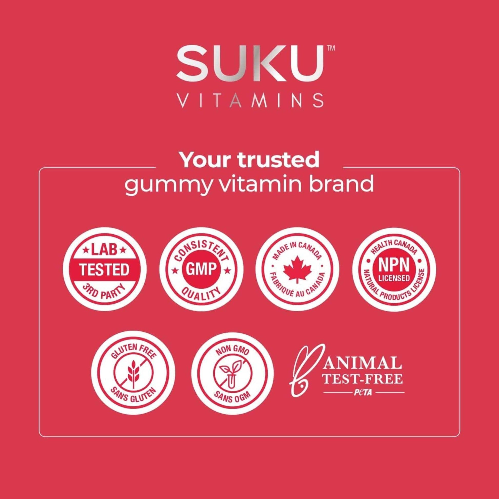 Peach and Pineapple Flavour, 60 Gummies | SUKU Vitamins The Complete Women's Multi