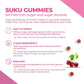 Cherry Flavour, 60 Gummies | Suku Vitamins Teen Girl Total Multivitamin