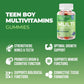 Blueberry and Grape Flavour, 60 Gummies | Suku Vitamins Teen Boy Total Multivitamin