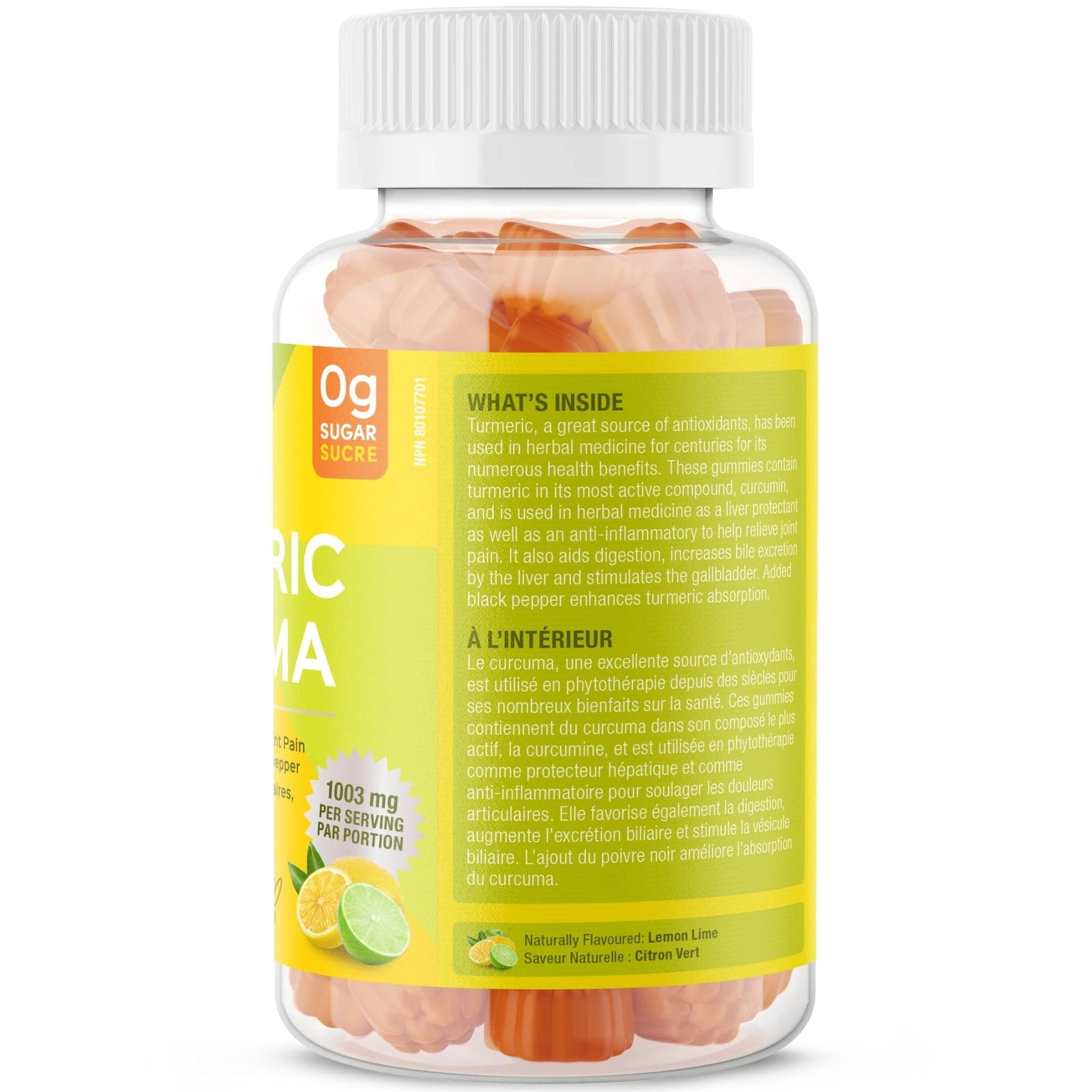 Lemon Lime Flavour, 60 Gummies | Suku Vitamins Turmeric