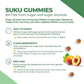 Peach Flavour, 60 Gummies | Suku Vitamins Active B-Complex Gummies