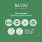Peach Flavour, 60 Gummies | Suku Vitamins Active B-Complex Gummies