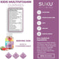 Apple and Watermelon Flavour, 60 Gummies | Suku Vitamins Complete Kids Gummy Multivitamin (with fiber)