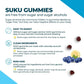 Blueberry Lemon Flavour, 60 Gummies | Suku Vitamins Luscious Hair (Silicon, Collagen & Biotin for Hair, Skin & Nails)