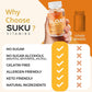 Peach Berry Flavour, 60 Gummies | Suku Vitamins Debloat