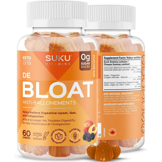 Peach Berry Flavour, 60 Gummies | Suku Vitamins Debloat