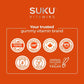 Peach Berry Flavour, 60 Gummies | Suku Vitamins Debloat