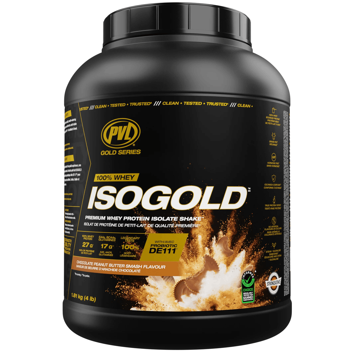 Chocolate Peanut Butter Smash 4lb | PVL Gold Series 100% Whey Iso Gold Premium Whey Protein Isolate Shake