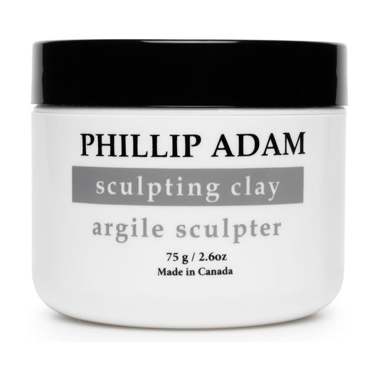 Phillip Adam Sculpting Clay, Firm Hold Matte Hair Clay with Bentonite and Beeswax, Unscented, 75g