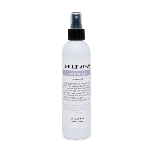 Phillip Adam Volumizer Hair Spray, Unscented Setting Lotion with Pea Protein and Apple Cider Vinegar, 237ml