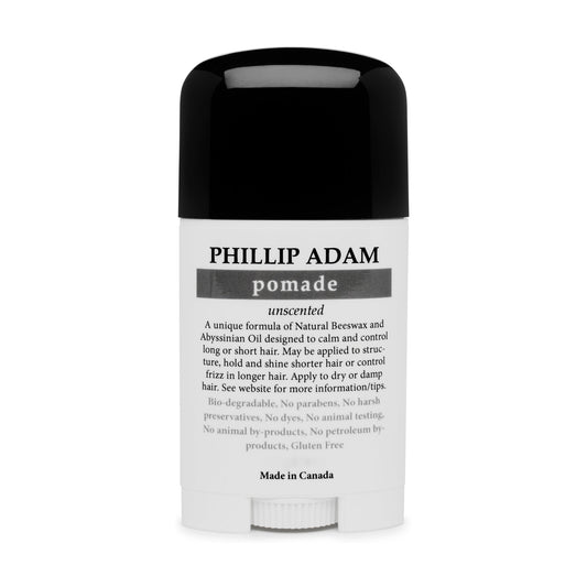 Phillip Adam Pomade, Light Hold Natural Shine Hair Pomade with Beeswax, Olive and Jojoba Oils, Unscented, 28g