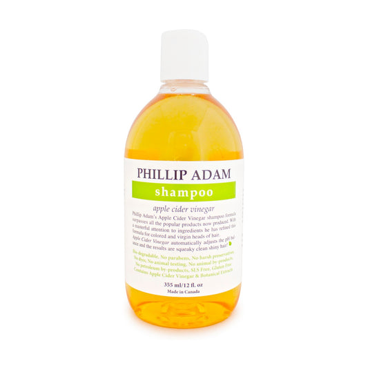 Phillip Adam Apple Cider Vinegar Shampoo, Sulfate-Free and pH-Balanced, 5 Scents, 60ml, 355ml or 1L - Original (Green Apple) / 355ml