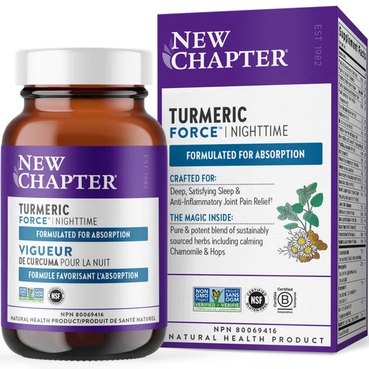 48 Capsules | New Chapter Turmeric Force Night Time