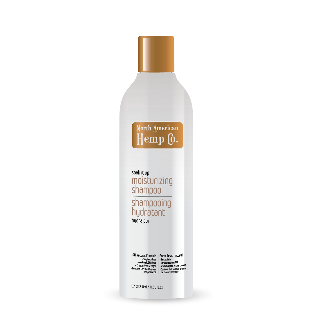 North American Hemp Co. Hemp Seed Oil Shampoo, Soak It Up Moisturizing or Smooth Cleanse Smoothing, 342ml - Soak It Up Moisturizing