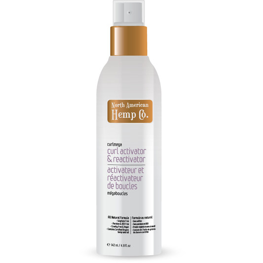 North American Hemp Co. Megacurl Curl Activator & Reactivator Spray with Hemp Seed Oil and Pro-Vitamin B5, 150ml