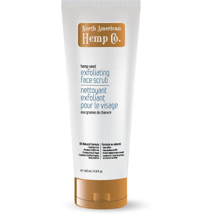 North American Hemp Co. Hemp Seed Exfoliating Face Scrub with Salicylic Acid, 142ml
