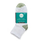 Boo Bamboo Ankle Socks Men 7-13 White & Green