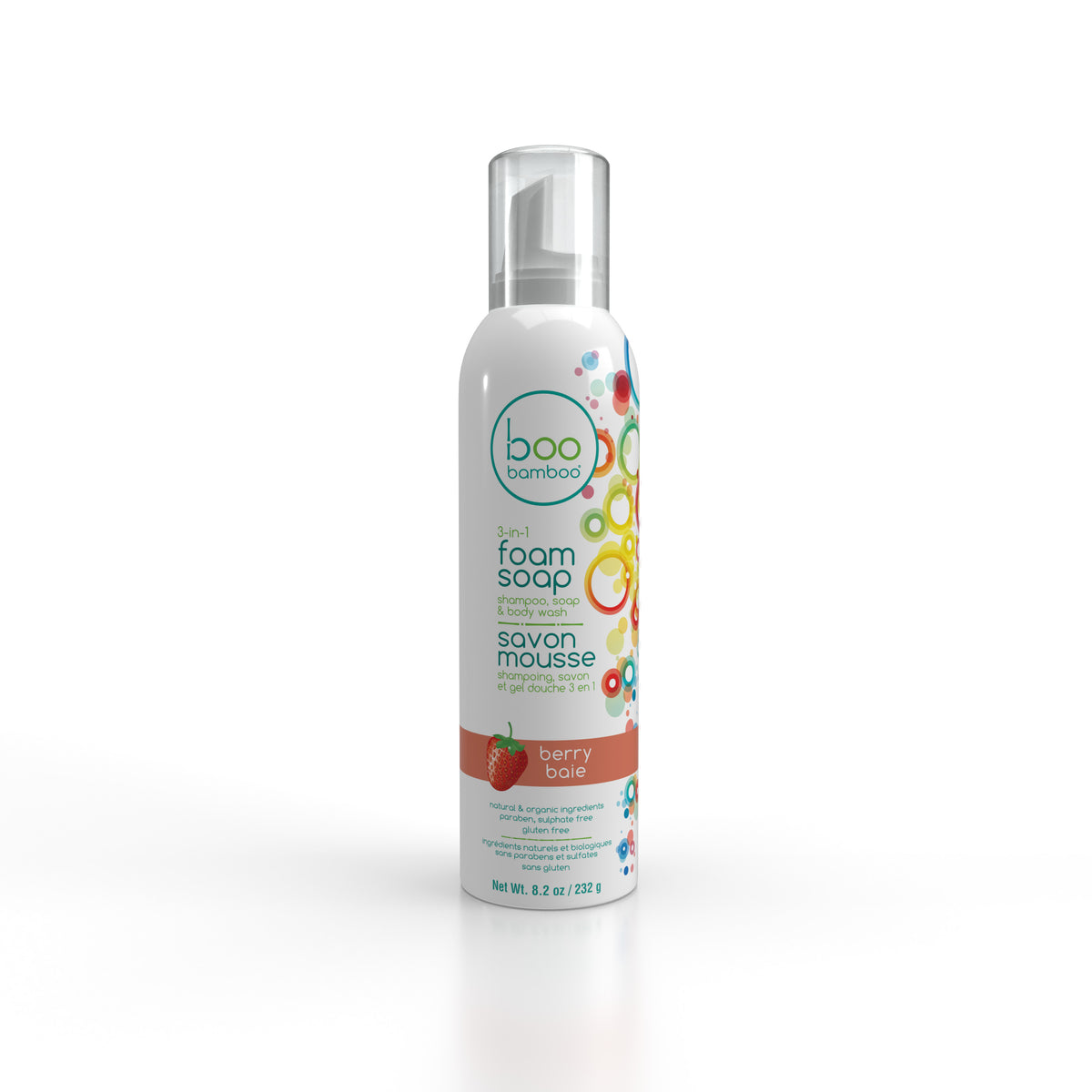 Boo Bamboo Kids 3-in-1 Foam Soap Berry