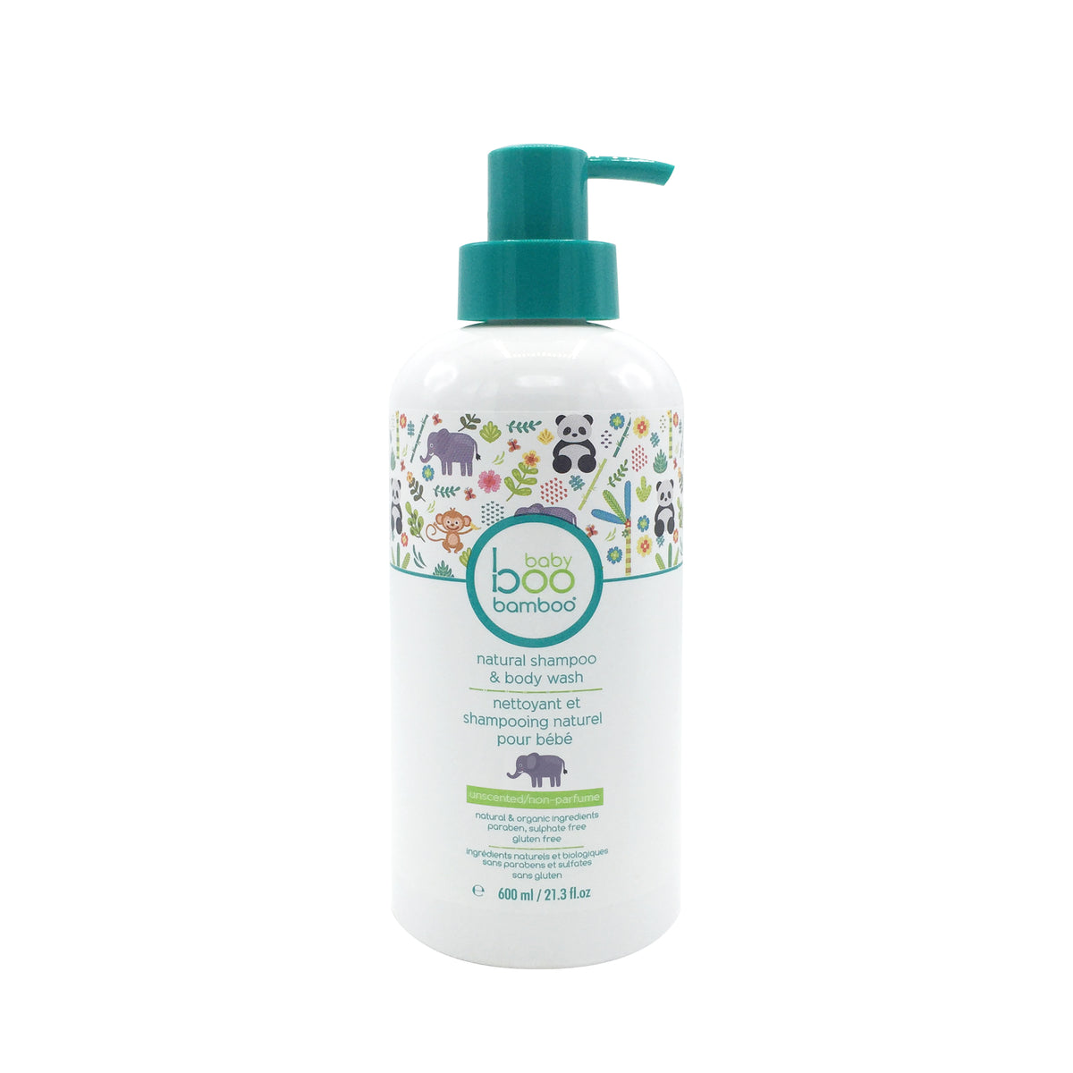 Baby Boo Natural Shampoo & Body Wash 600ml Unscented