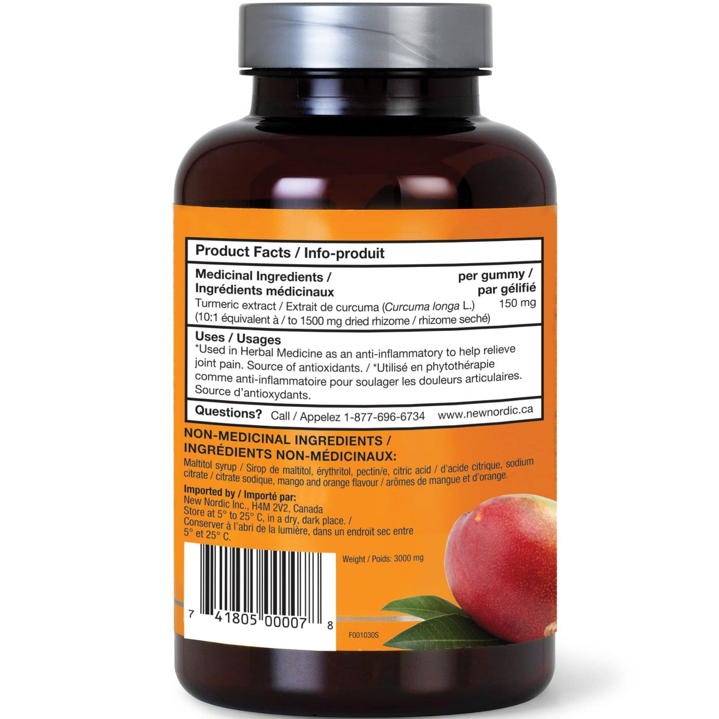 60 Gummies | New Nordic Turmeric Gummies