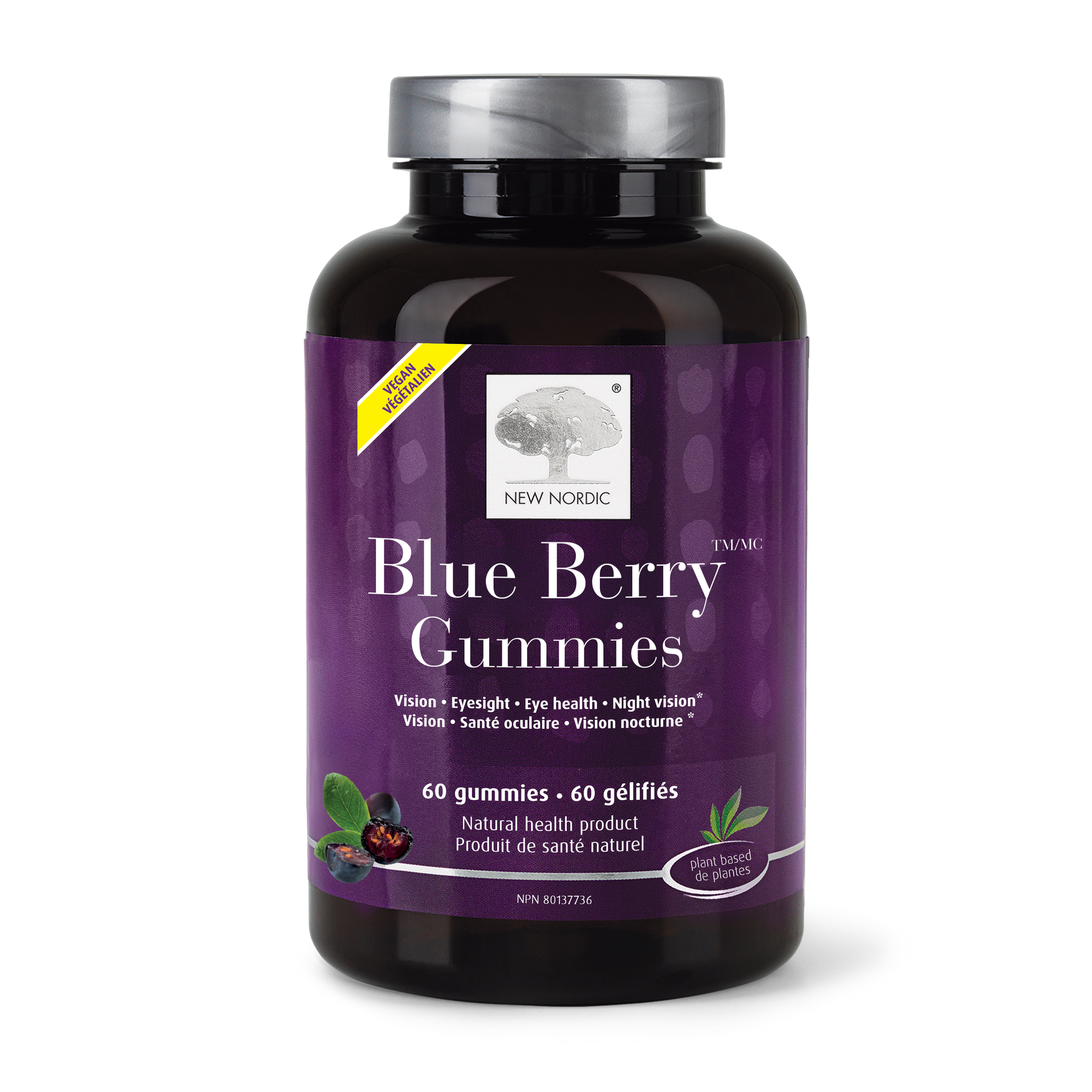60 Gummies | New Nordic Blue Berry Gummies 60 Gummies