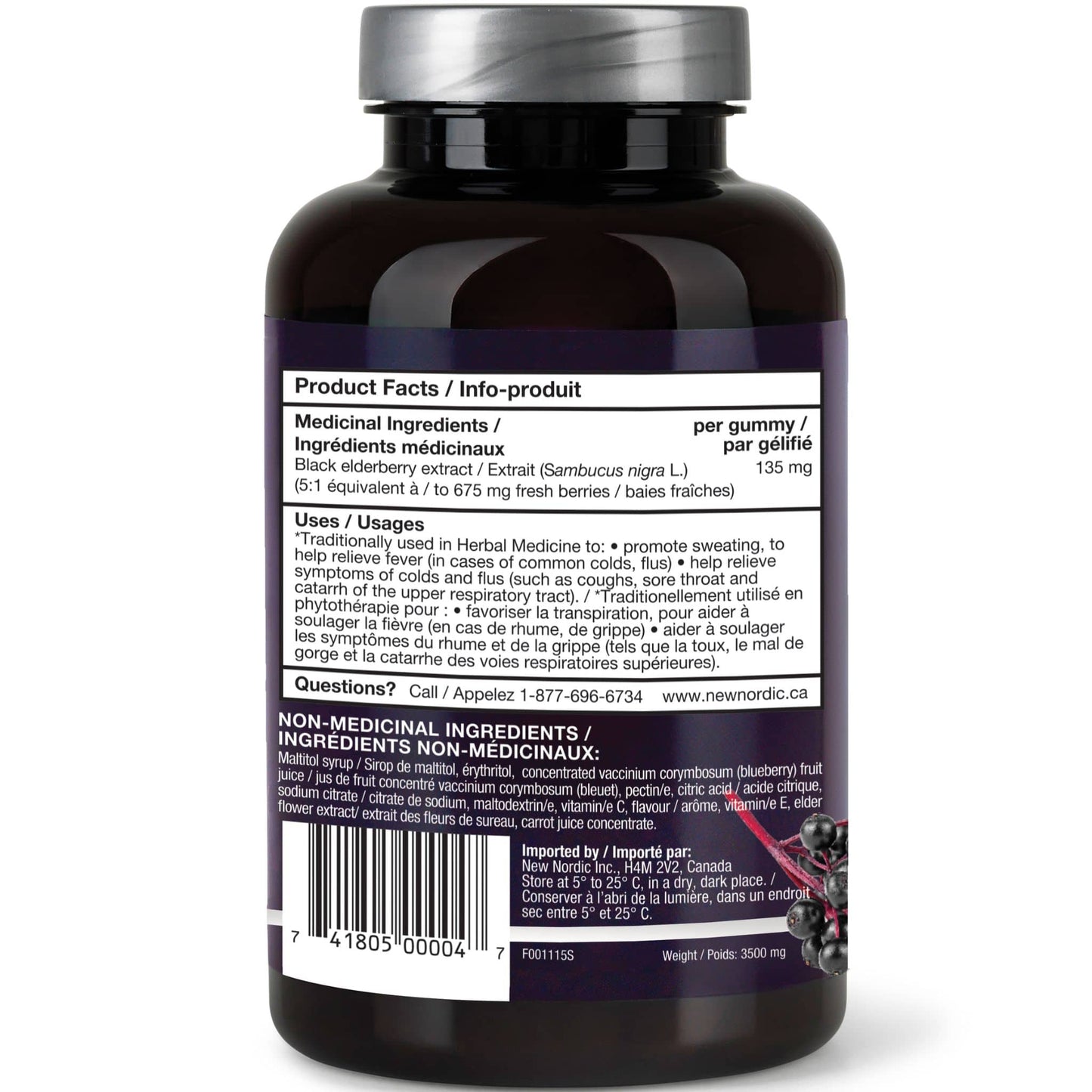 60 Gummies | New Nordic Elderberry Gummies