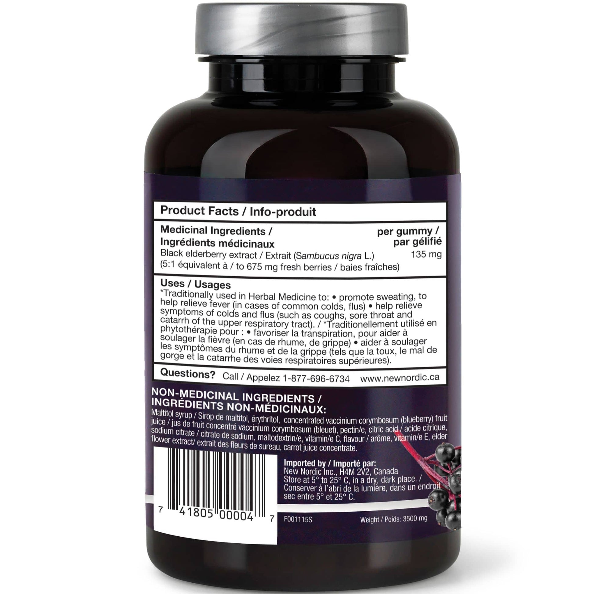 60 Gummies | New Nordic Elderberry Gummies