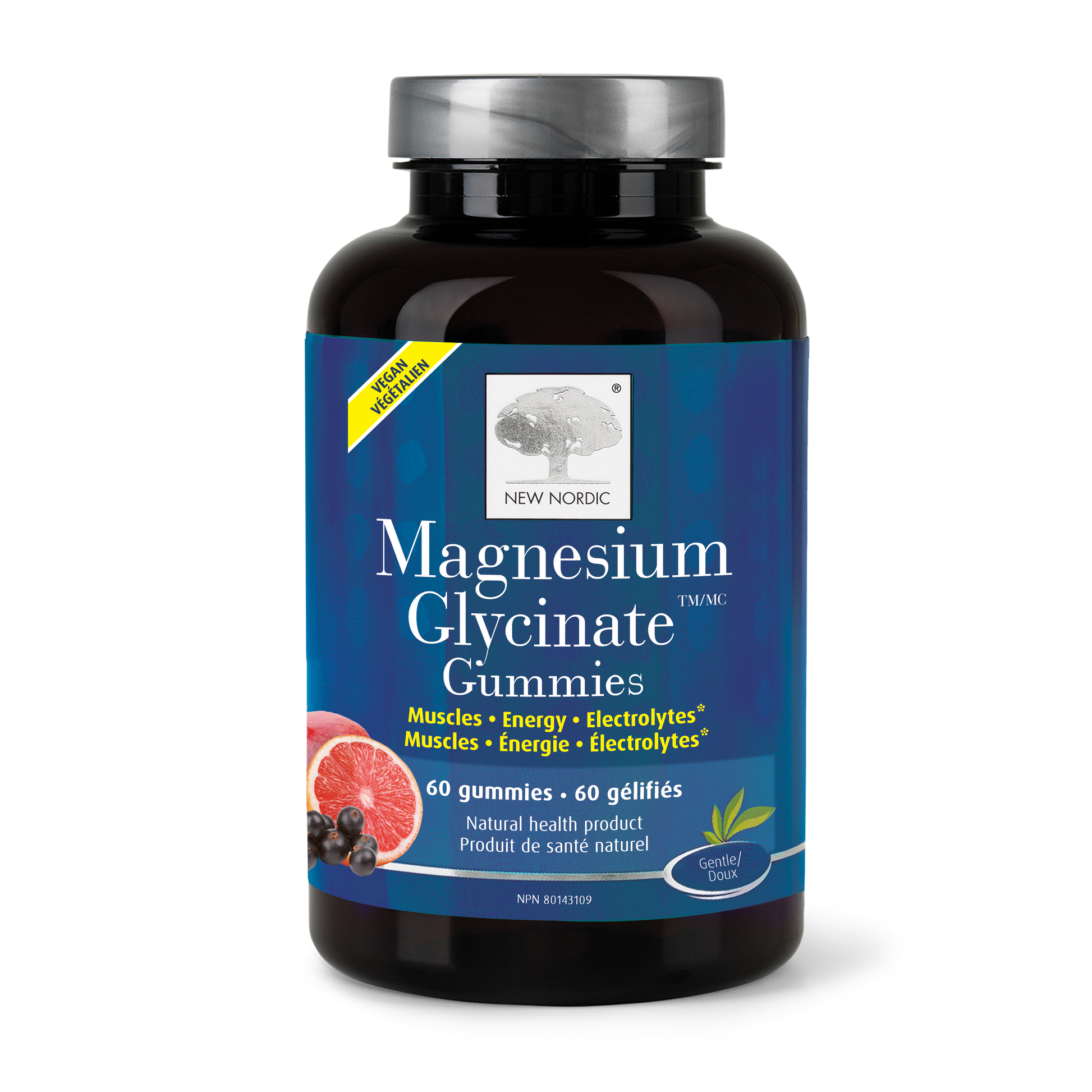 60 Gummies | New Nordic Magnesium Glycinate Gummies 60 Gummies