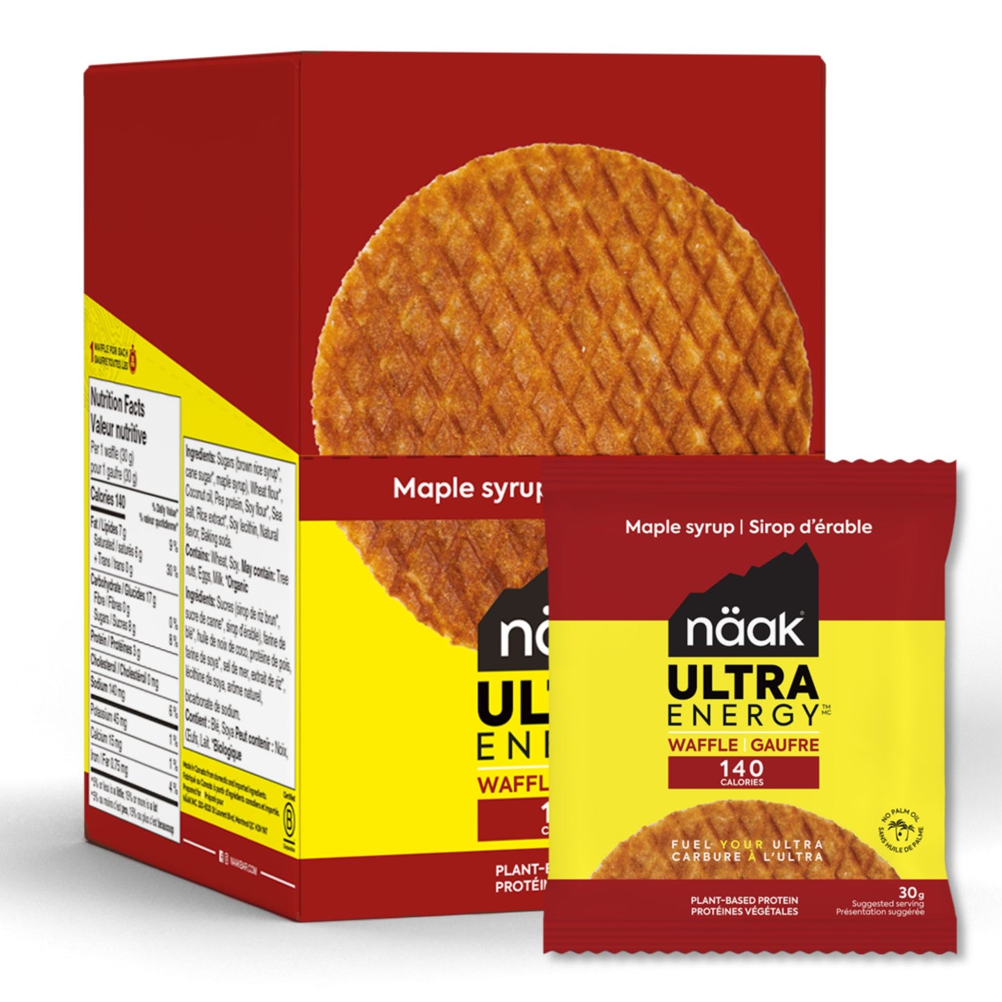 Maple Syrup | NAAK Ultra Energy Waffles Maple Syrup