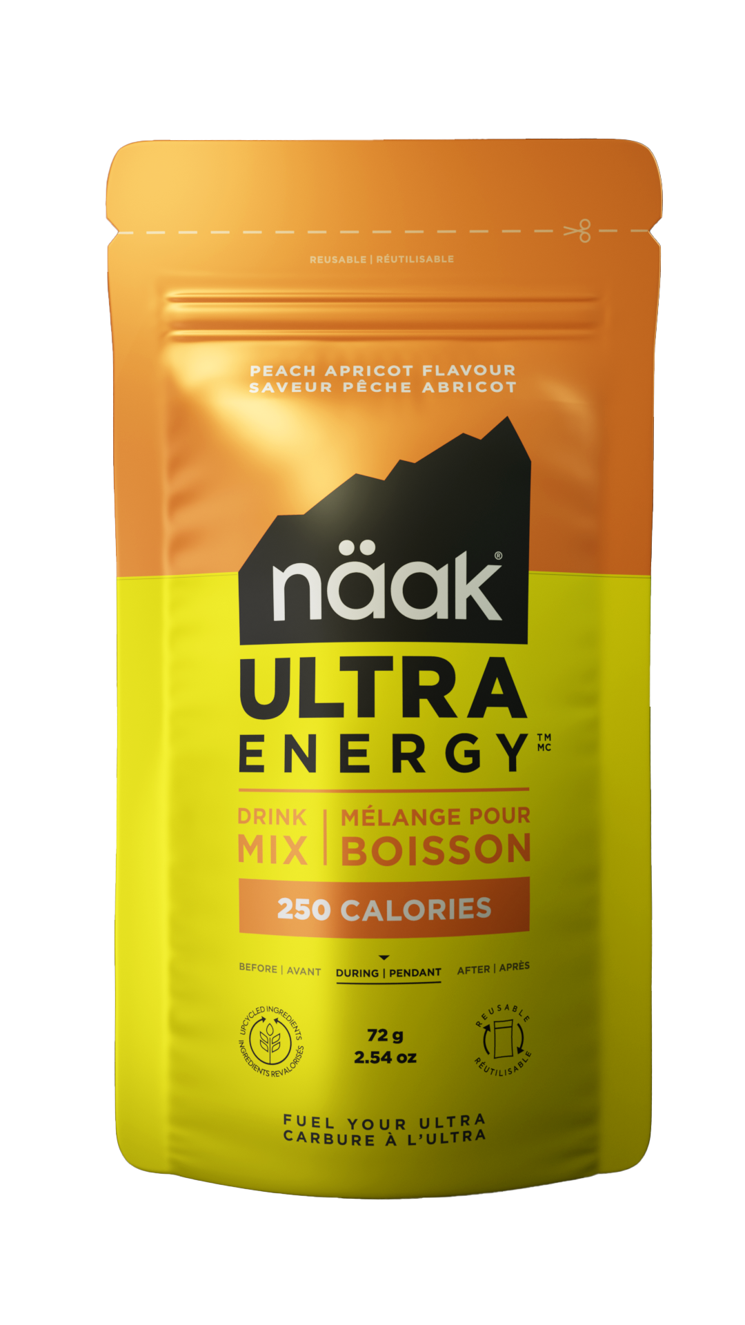 NAAK Ultra Energy Drink Mix Sachets Case of 6 Peach & Apricot