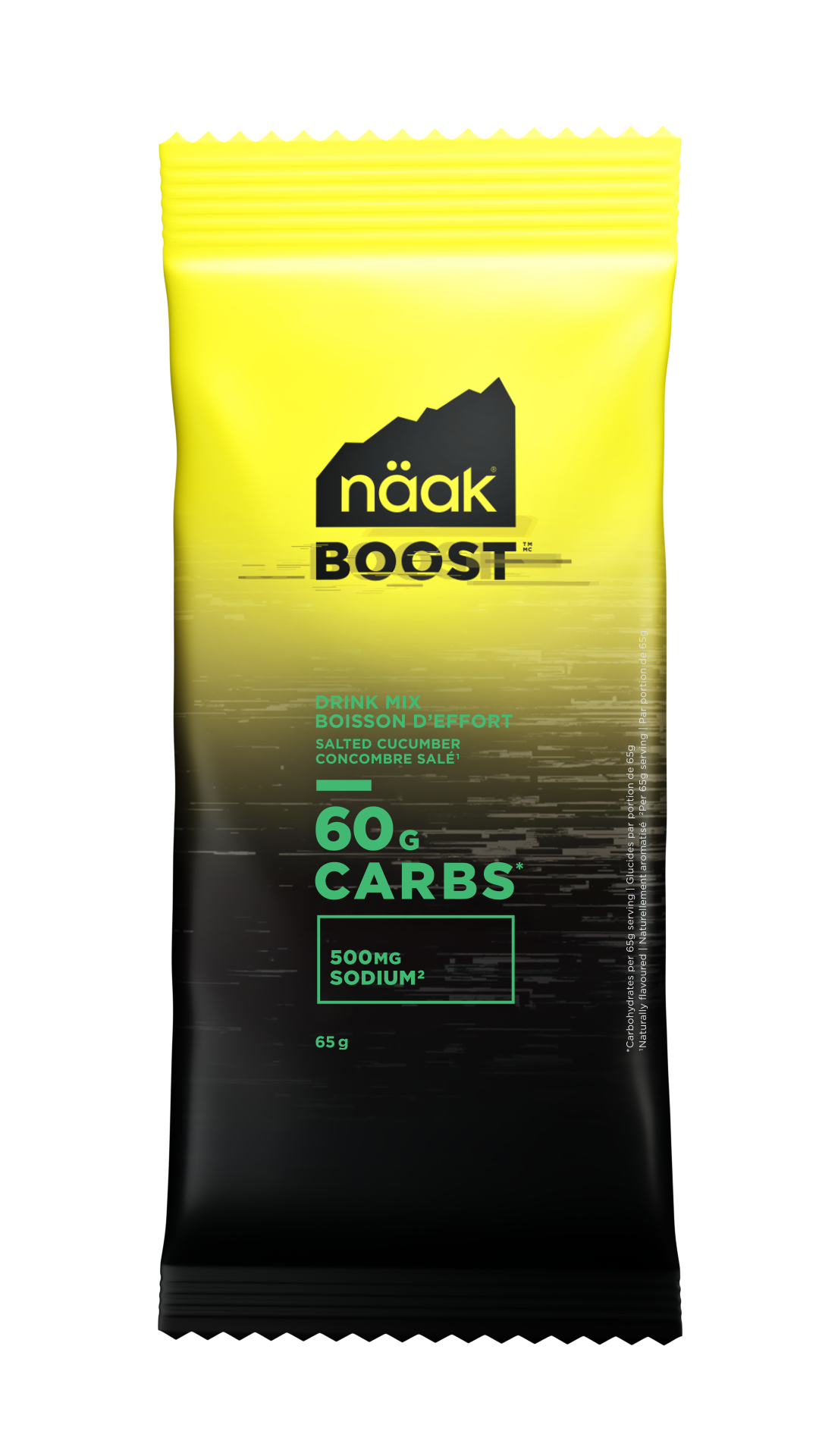NAAK Boost Energy Drink Mix Sachets Case of 12 Salted Cucumber