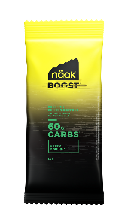 NAAK Boost Energy Drink Mix Sachets Case of 12 Salted Cucumber