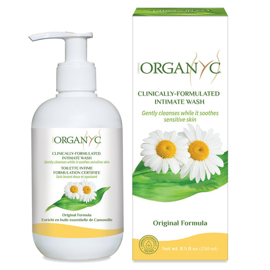Organyc Feminine Intimate Wash for Sensitive Skin, Chamomile, Lavender or Tea Tree, 250ml - Chamomile