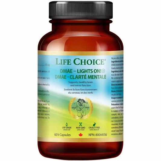 60 V-Capsules | Life Choice DMAE - Lights On