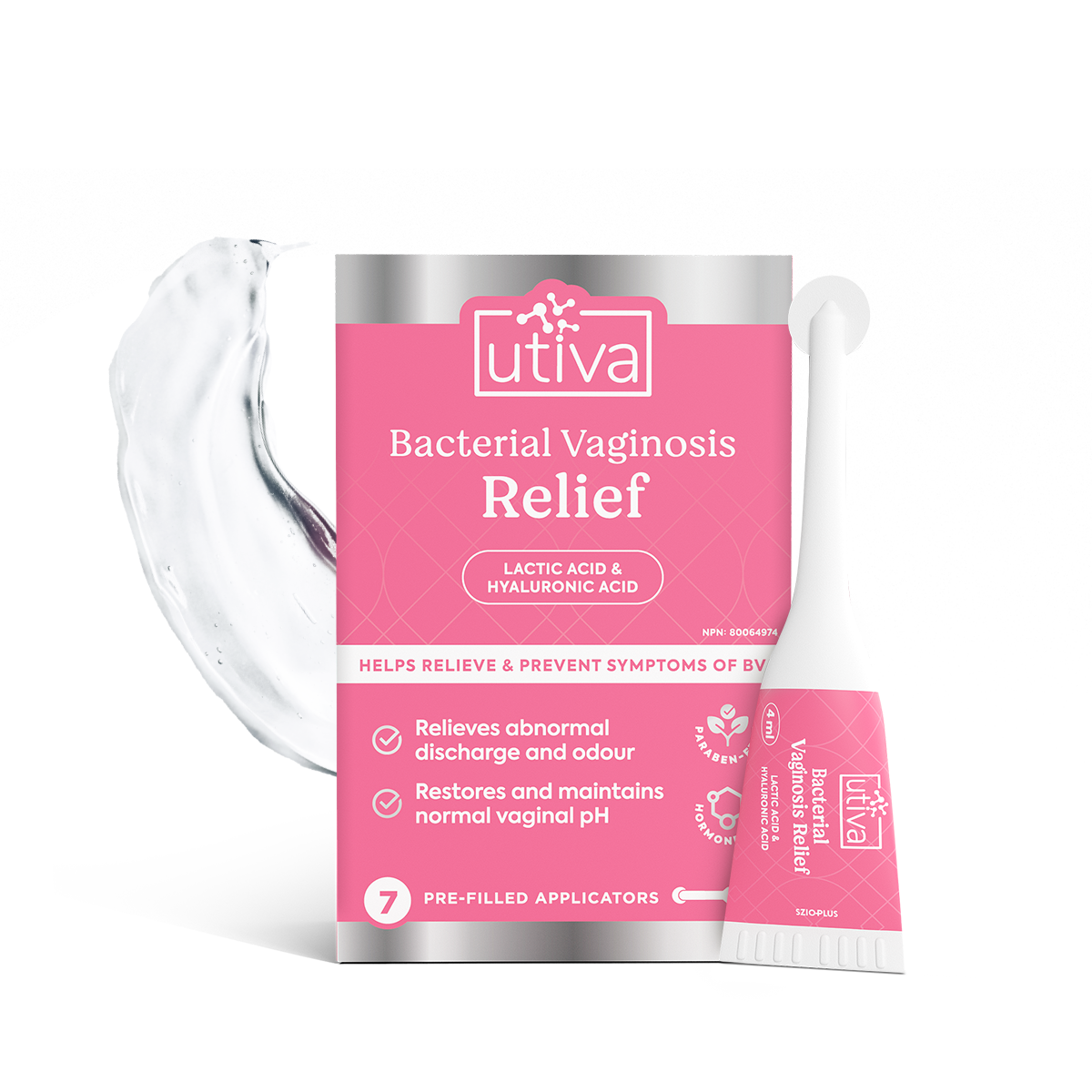 Utiva Bacterial Vaginosis Relief 7 Applicators