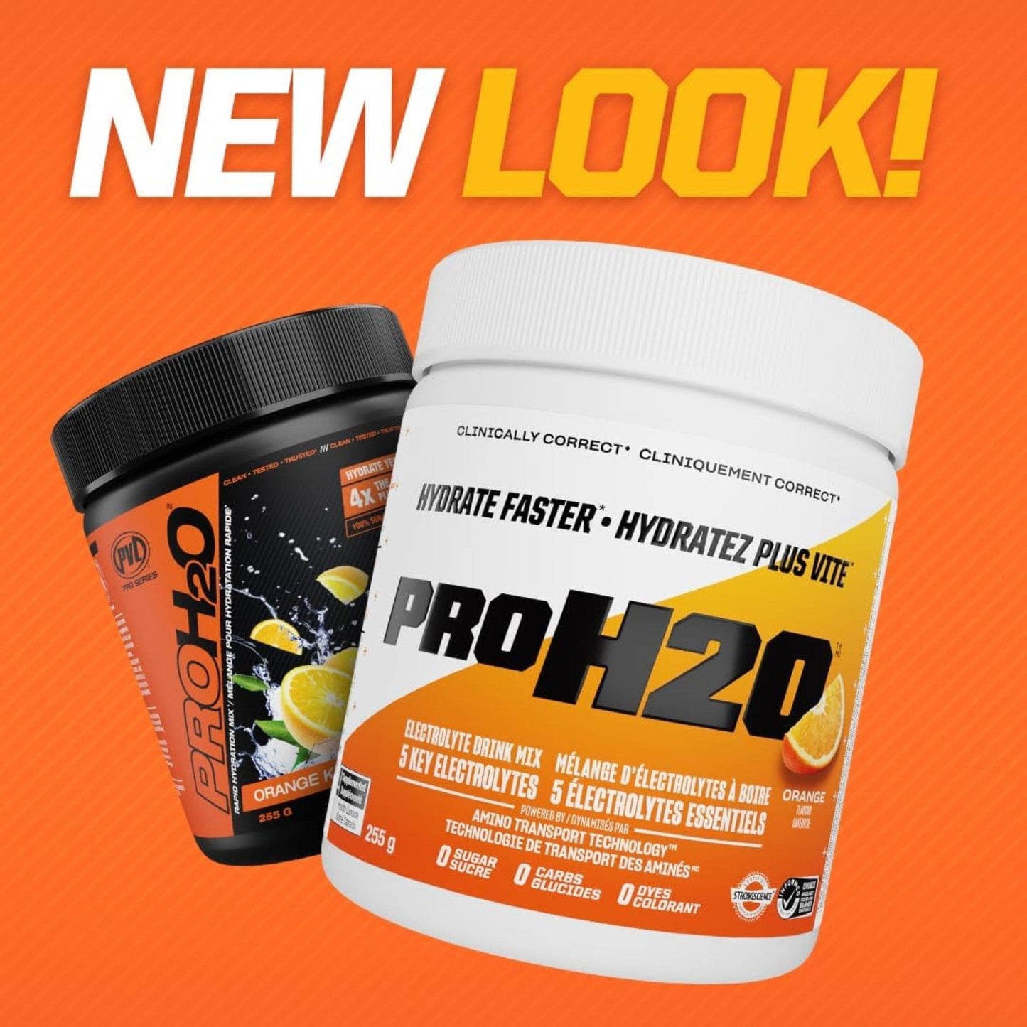 255 g Orange Krush'd | PVL Pro H20 Electrolytes Drink Mix