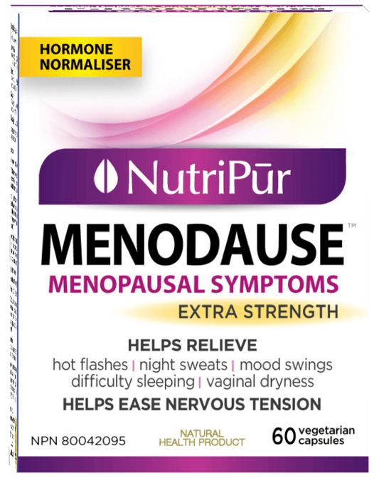 60 Vegetable Capsules | Nutripur Menodause Extra Strength 60 Vegetable Capsules