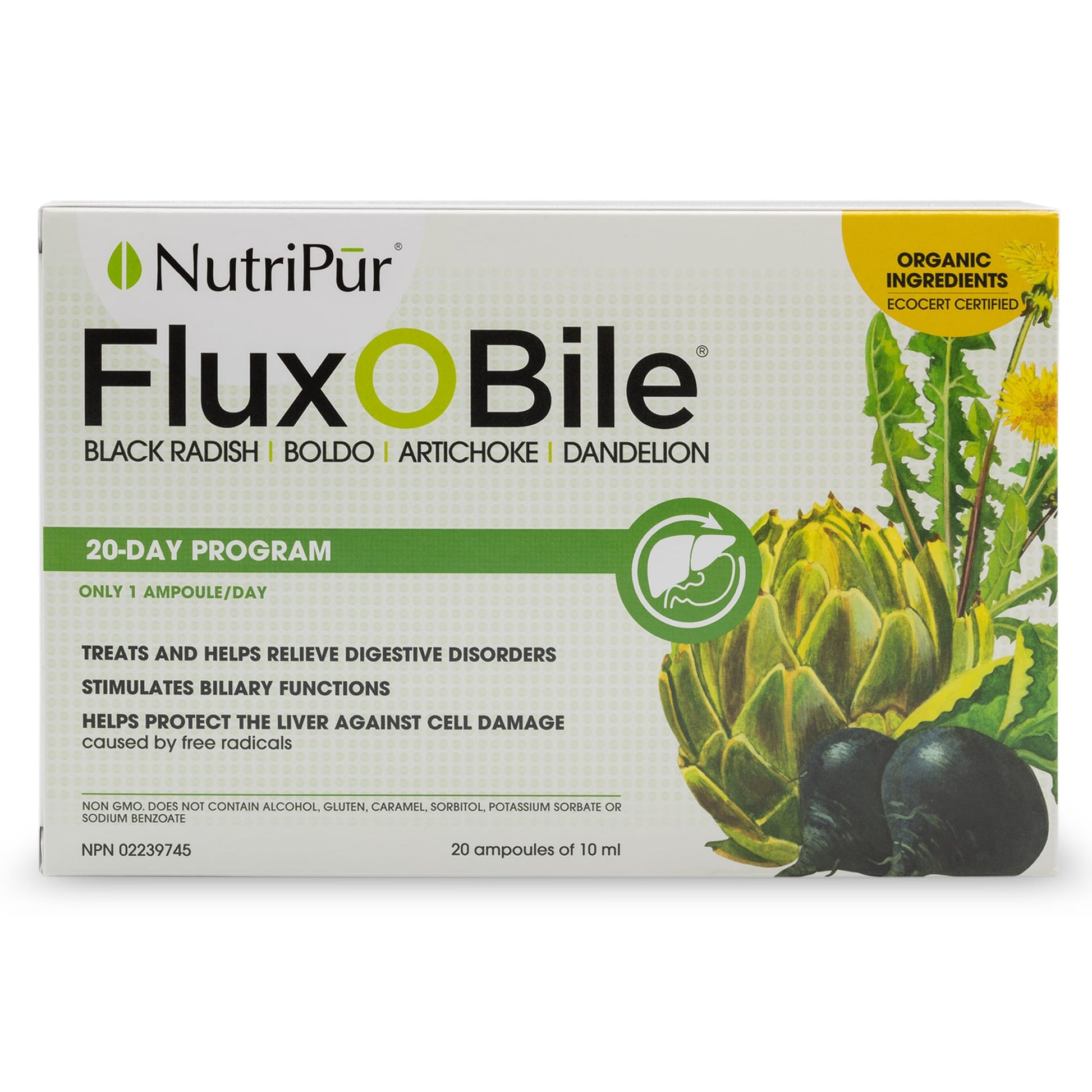 20 Ampoules (Duo) | Nutripur FluxOBile 20 Ampoules (Duo)