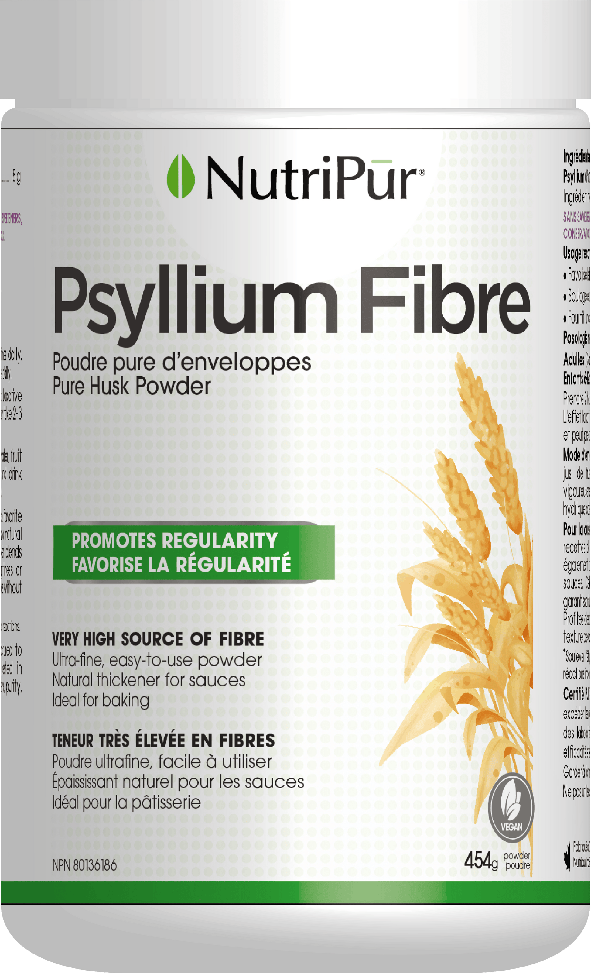 454g | Nutripur Pure Psyllium Husk Powder 454g