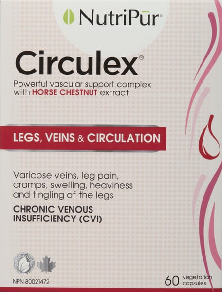 60 Vegetable Capsules | Nutripur Circulex 60 Vegetable Capsules