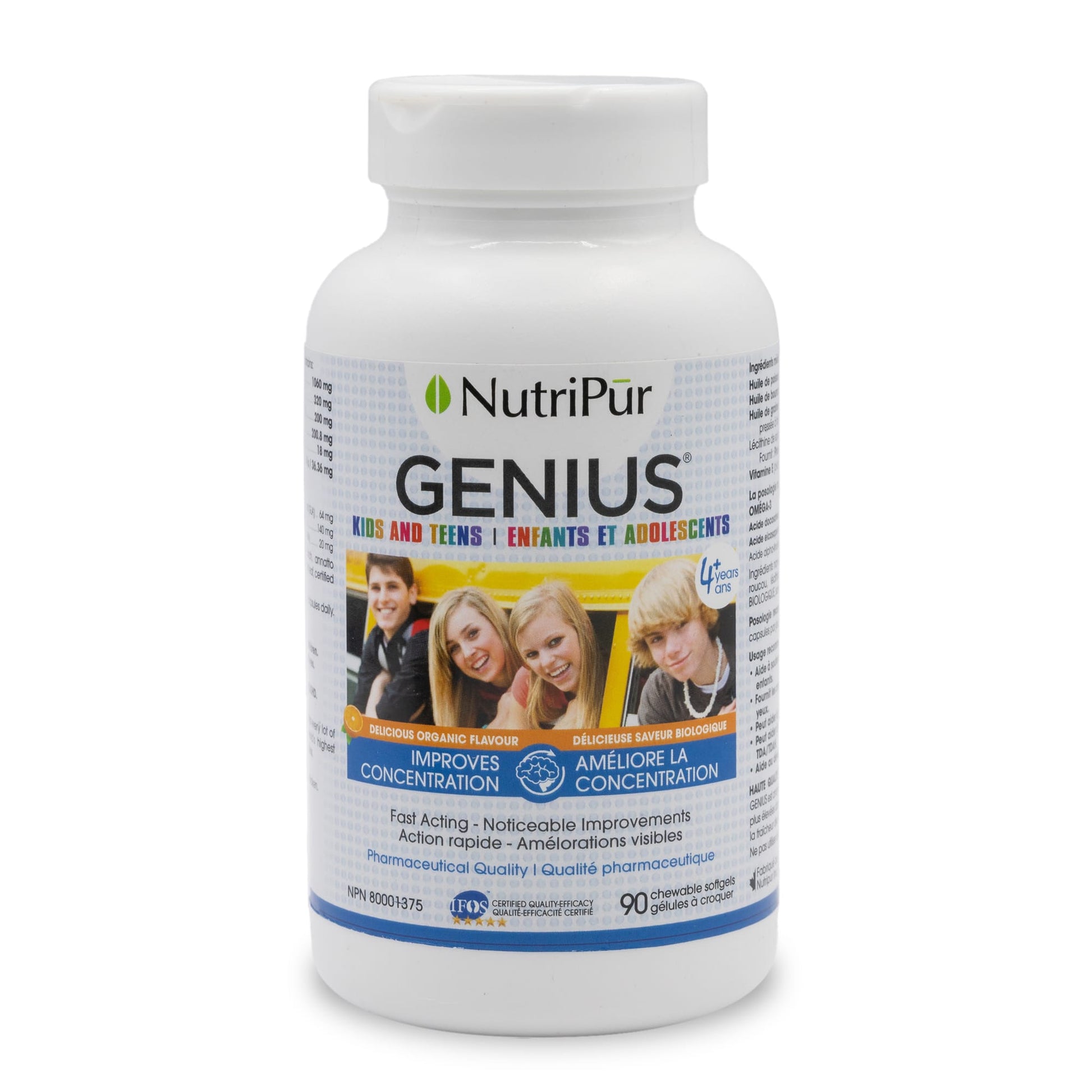 90 Chewables | Nutripur Genius Kids & Teens Chewable 90 Chewables