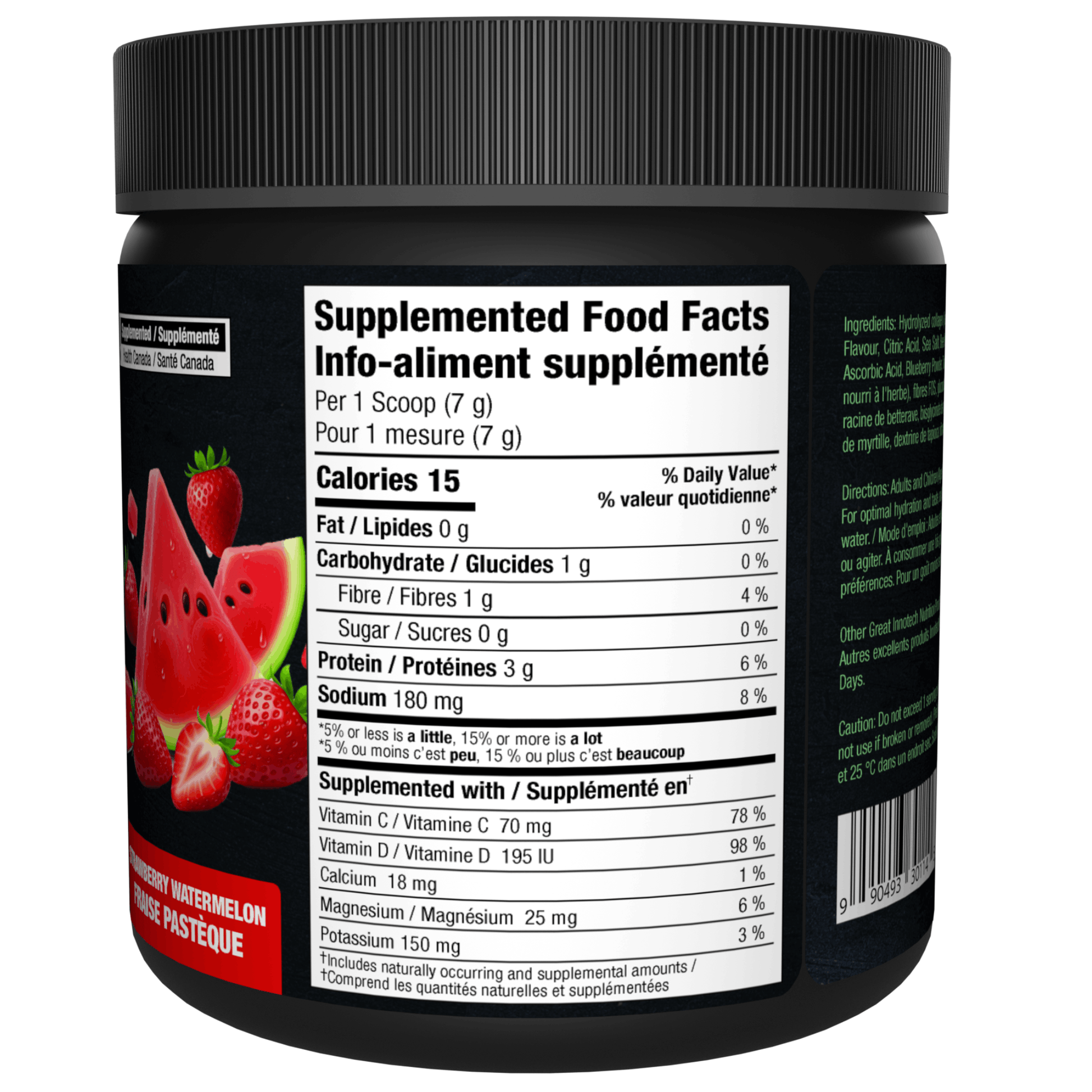 210g Strawberry Watermelon | Innotech Electrolytes Nutrition Facts