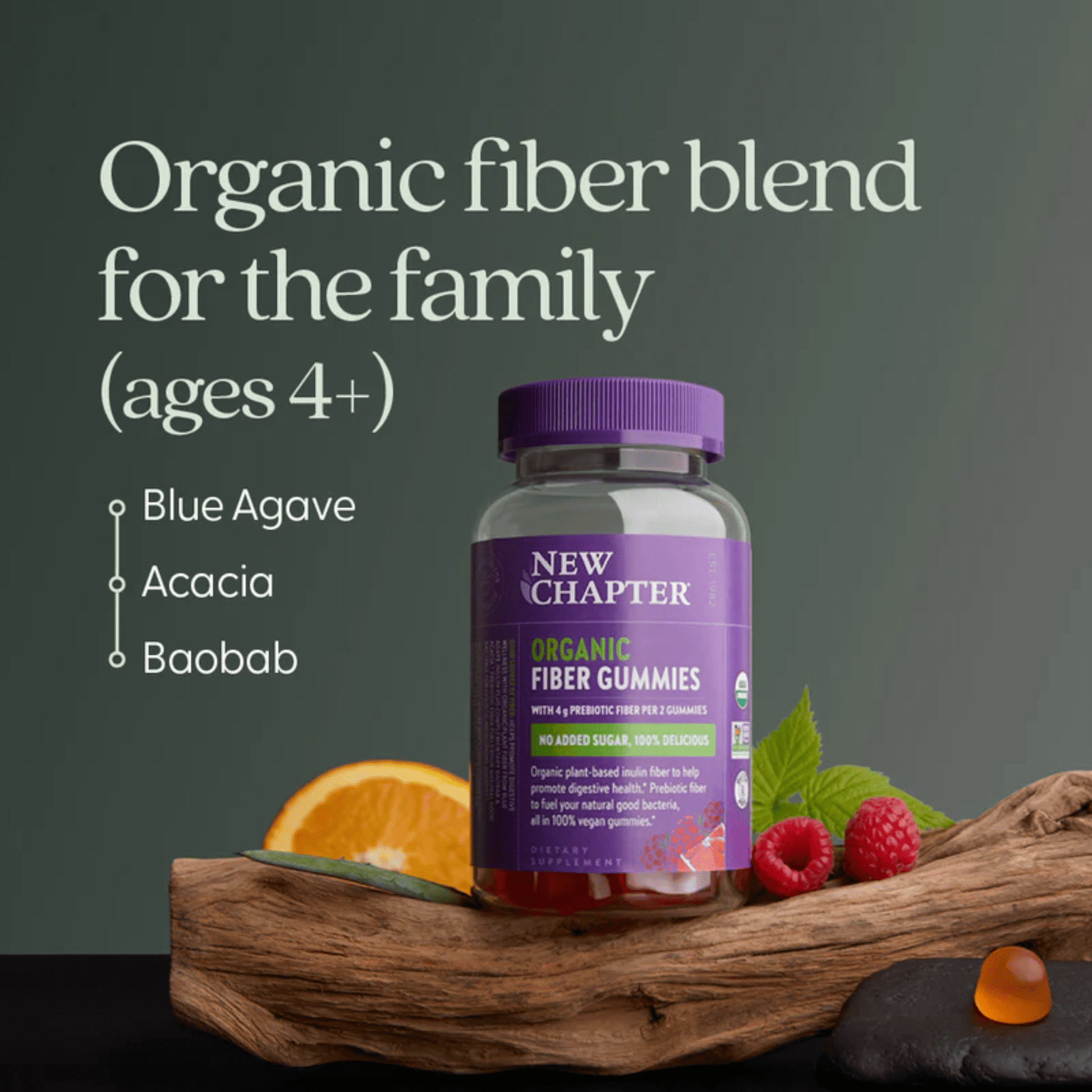 60 Gummies Citrus Berry | New Chapter Organic Fiber Gummies