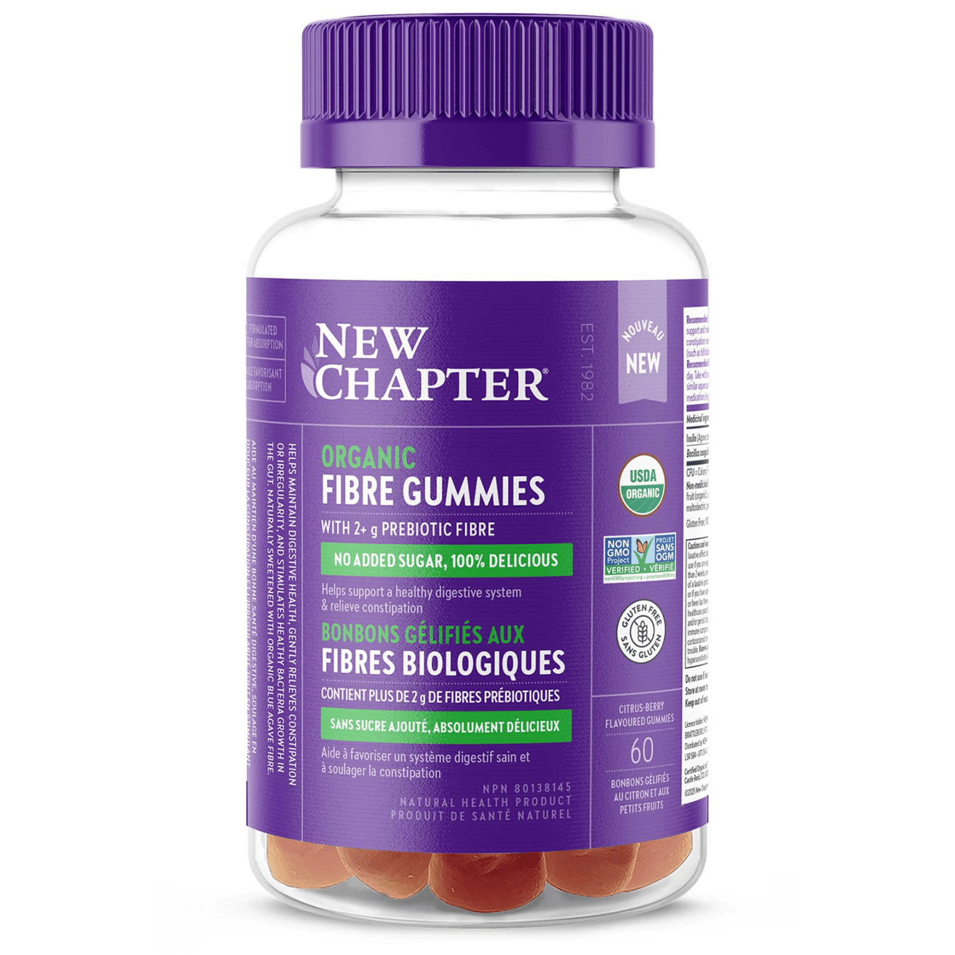 60 Gummies Citrus Berry | New Chapter Organic Fiber Gummies