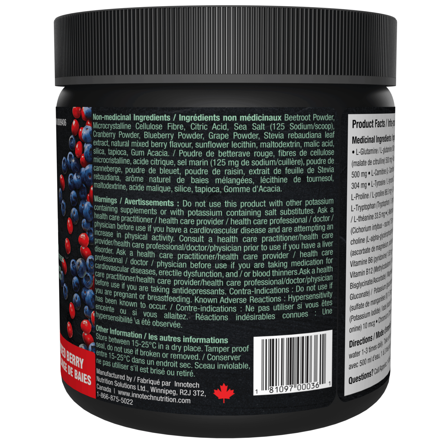 360g Mixed Berry | Innotech Amino Days Electrolytes & Essential Amino Acids in Canada