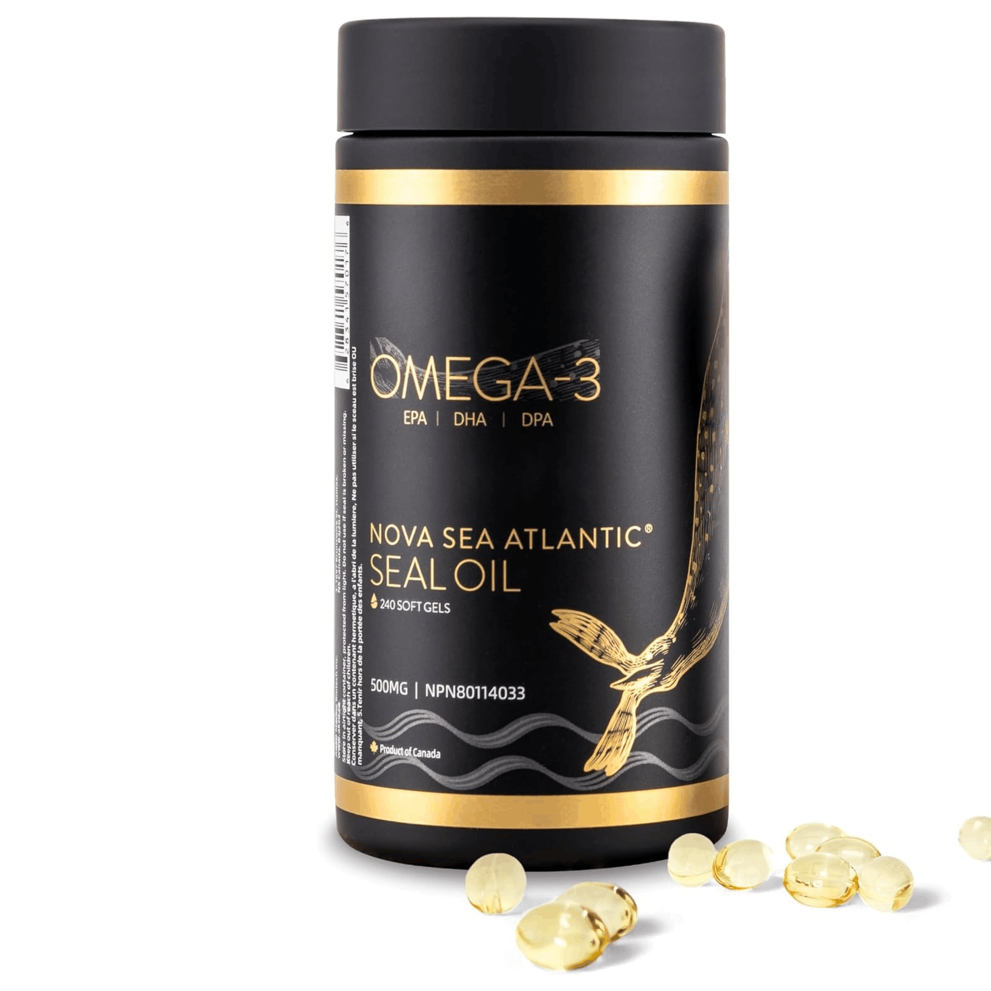240 Softgels | Nova Sea Atlantic Seal Oil 500mg