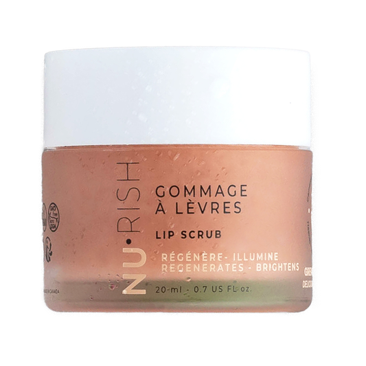 NuRish Pomegranate Lip Scrub with Organic Cane Sugar, 20g