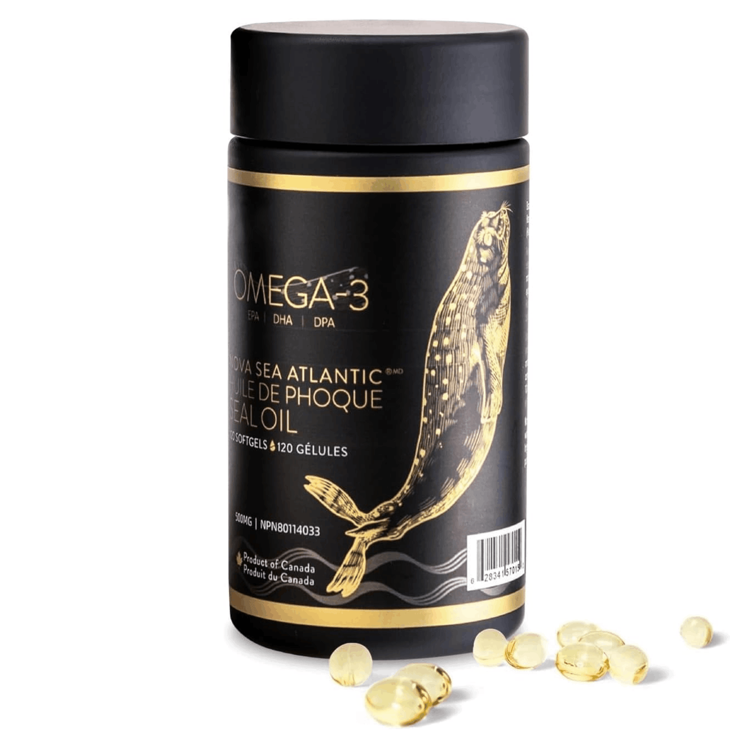 120 Softgels | Nova Sea Atlantic Seal Oil 500mg