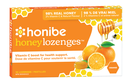 Honibe Honey Lozenges Vitamin C & Orange