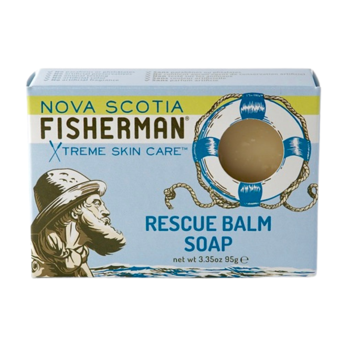 Nova Scotia Fisherman Sea Kelp Bar Soap, Handmade Cold Process Soap, 11 Scents, 95g-136g - Rescue (95g)